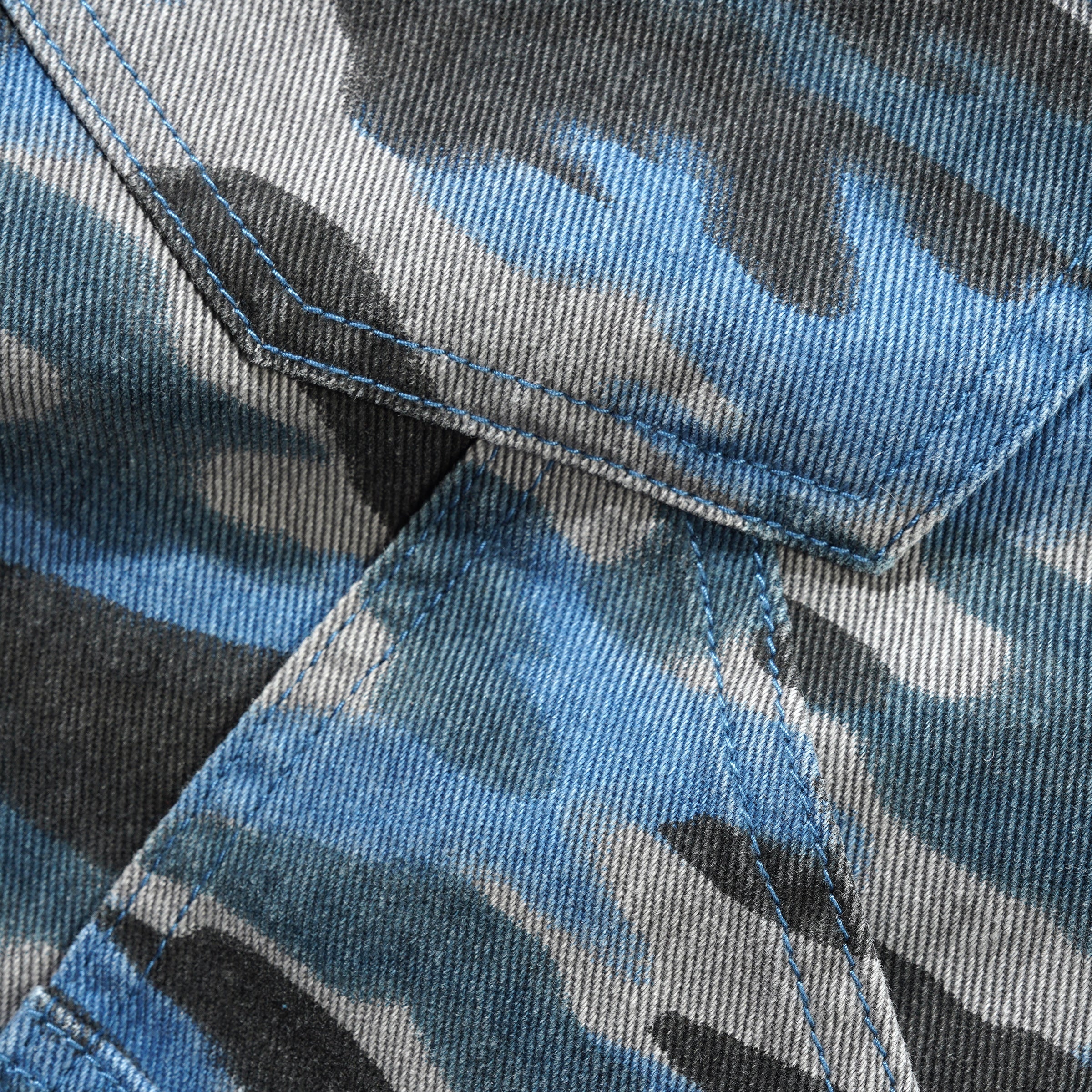 Butter Weathergear Denim Shorts Motion Camo