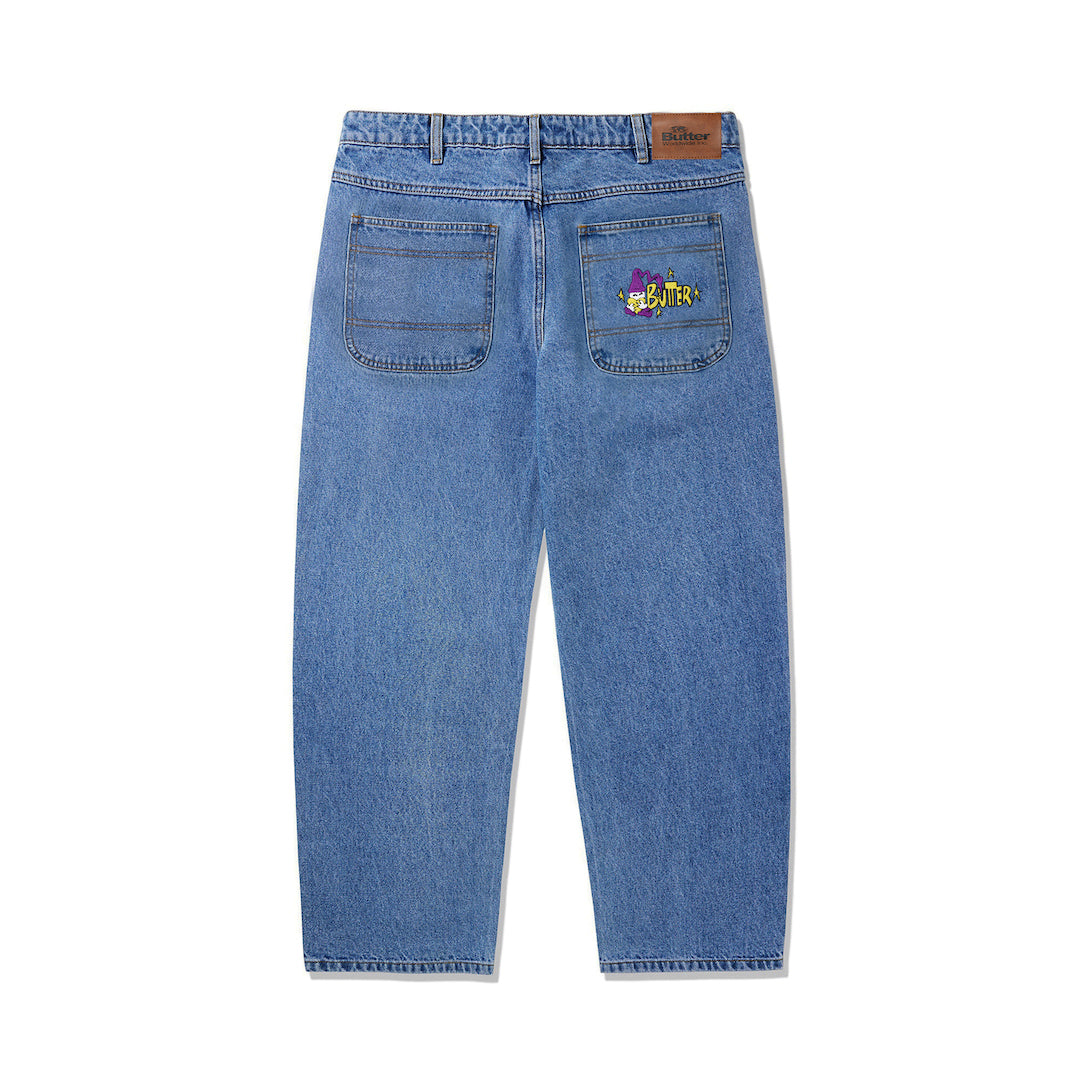 Butter Goods Wizard Denim Pants Washed Indigo