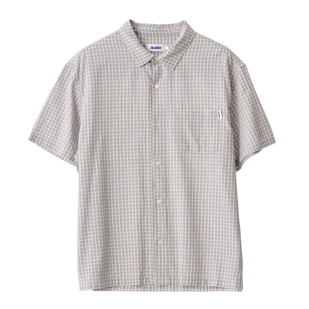Xlarge Flip Check SS Shirt Slate