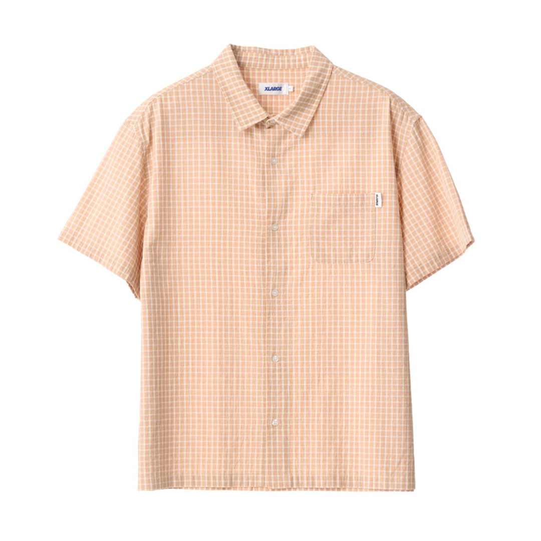 Xlarge Flip Check SS Shirt Tan