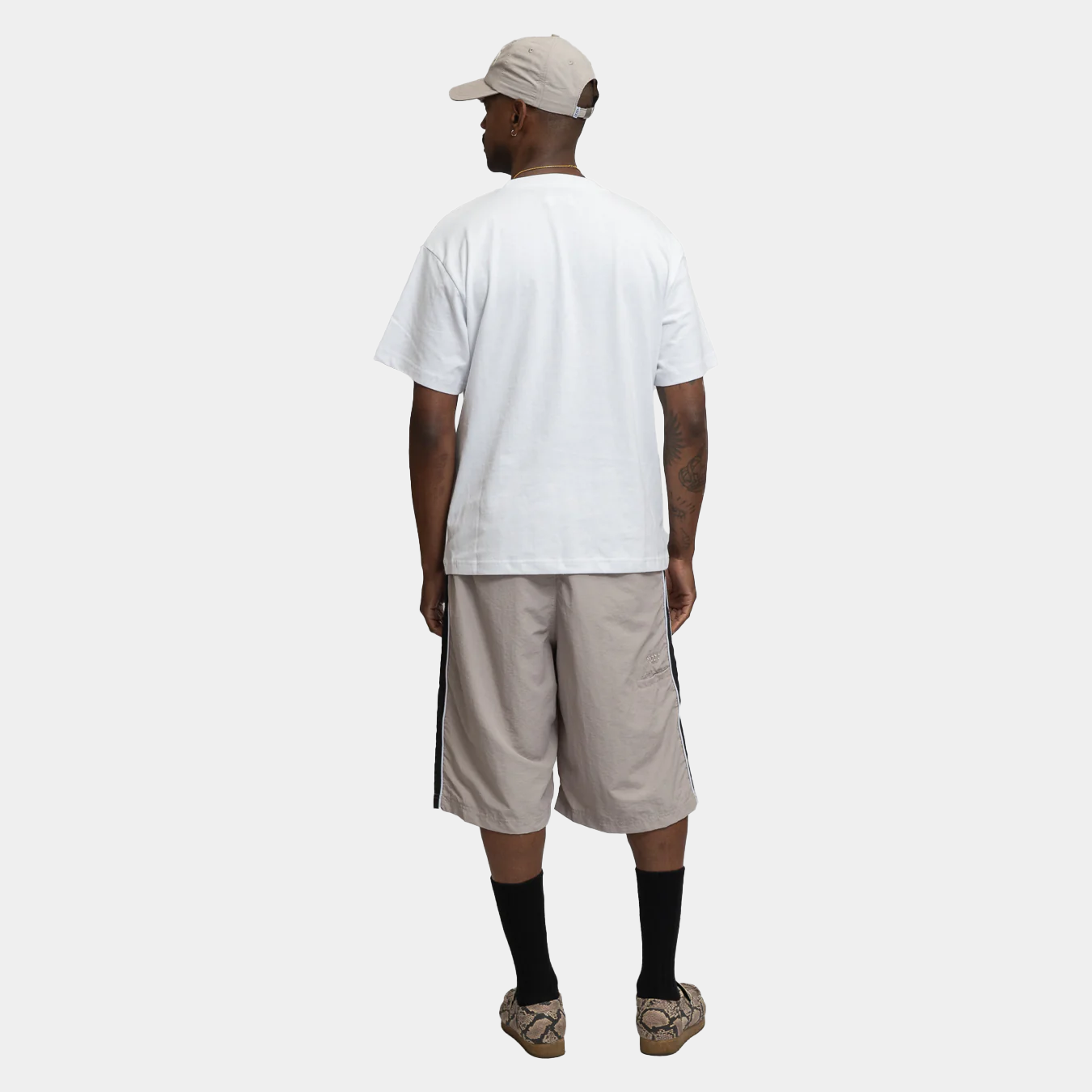 Hoddle Nylon Bermuda Shorts Grey