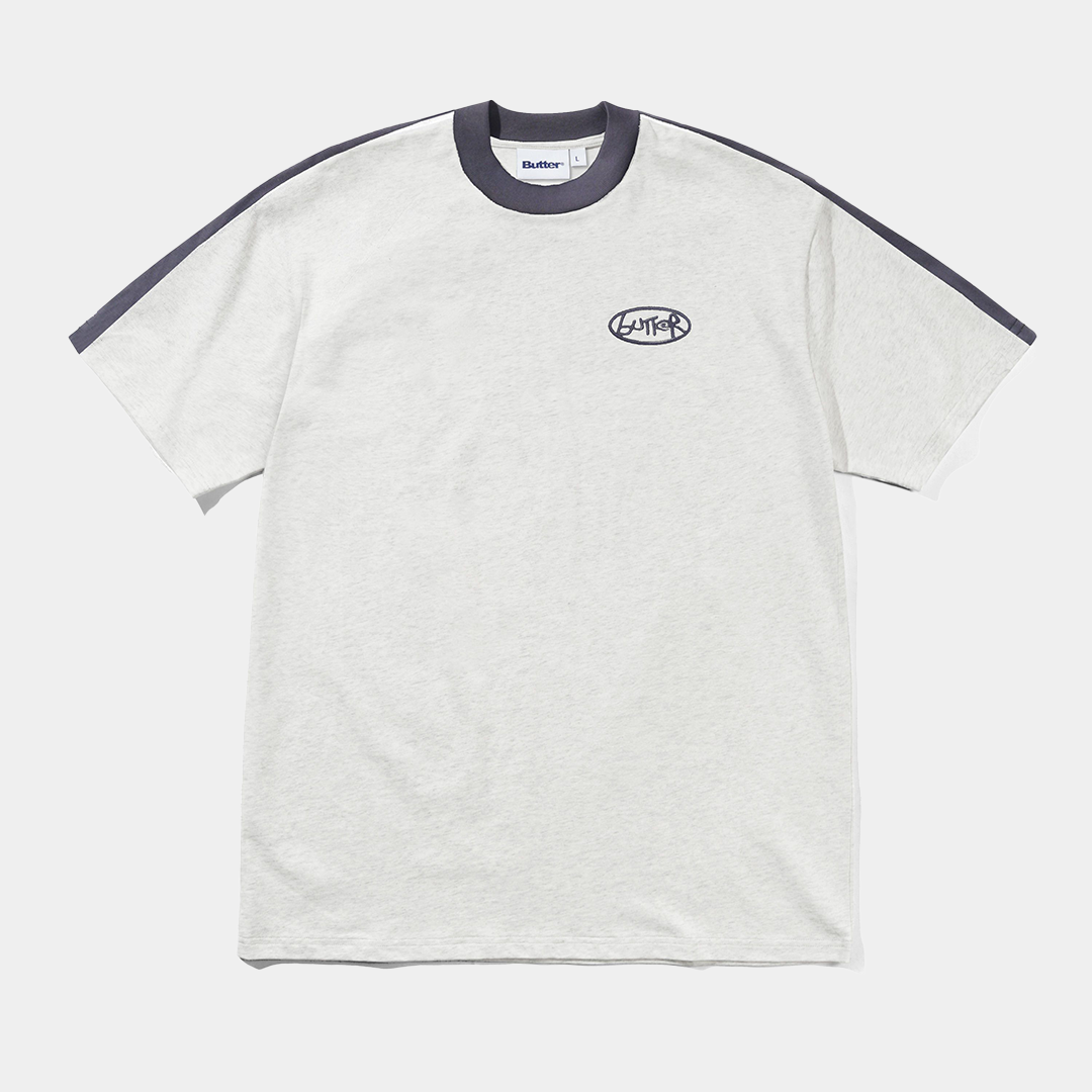 Butter Abseil Panel Tee Ash