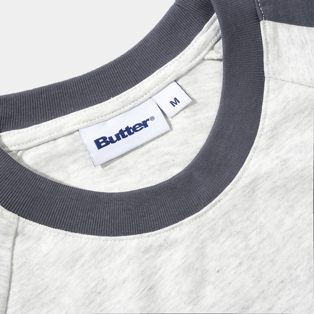 Butter Abseil Panel Tee Ash