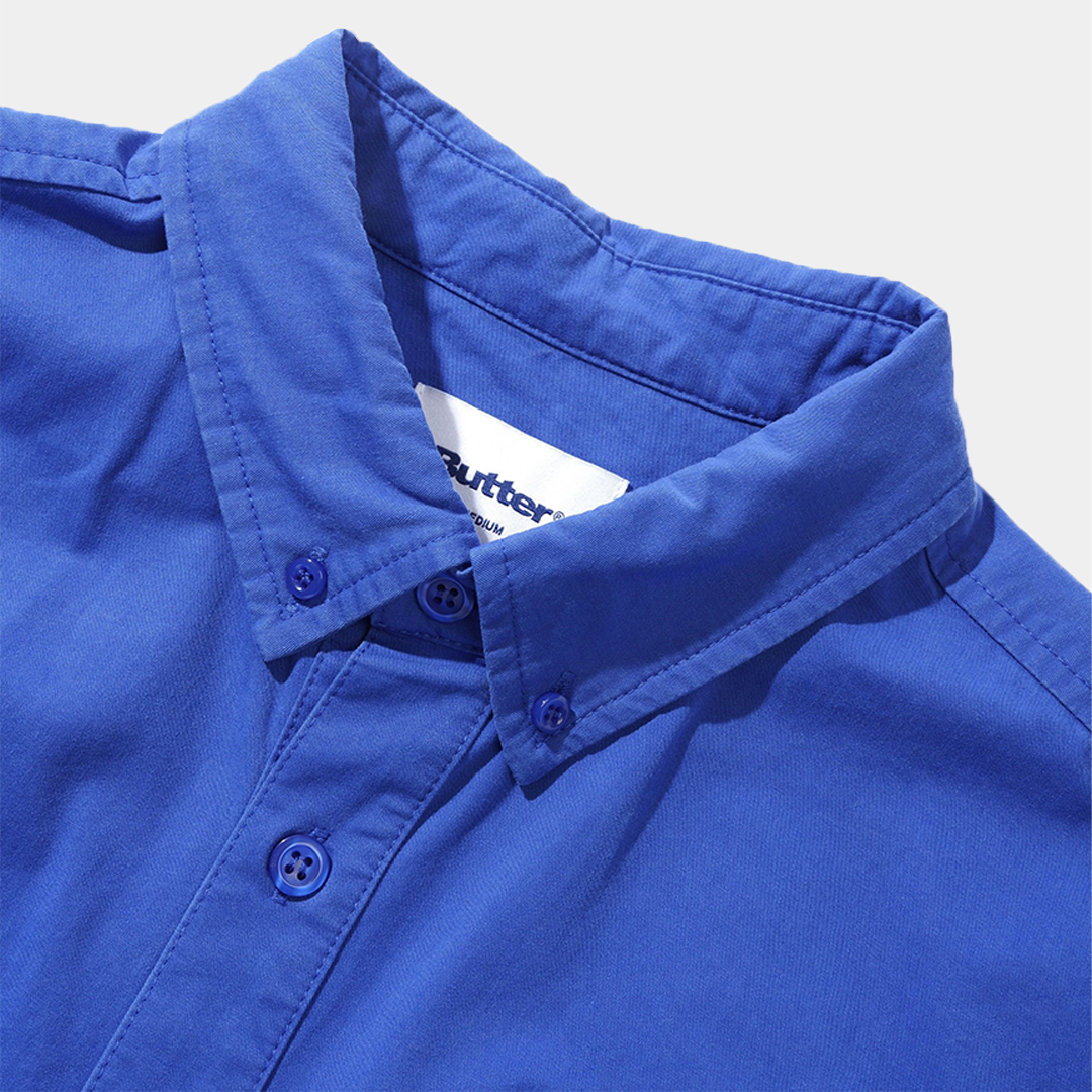 Butter Abseil L/S Shirt Washed Cobalt