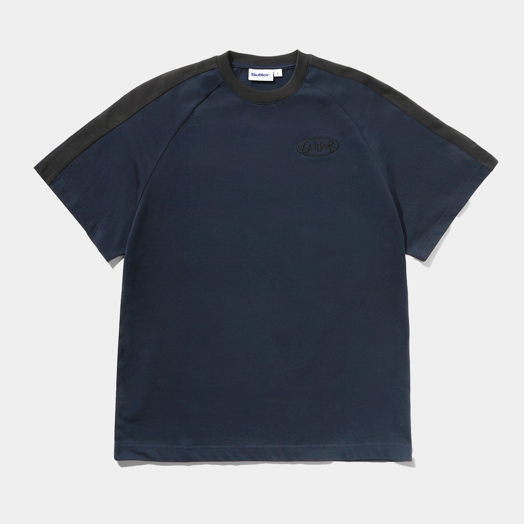 Butter Abseil Panel Tee Navy