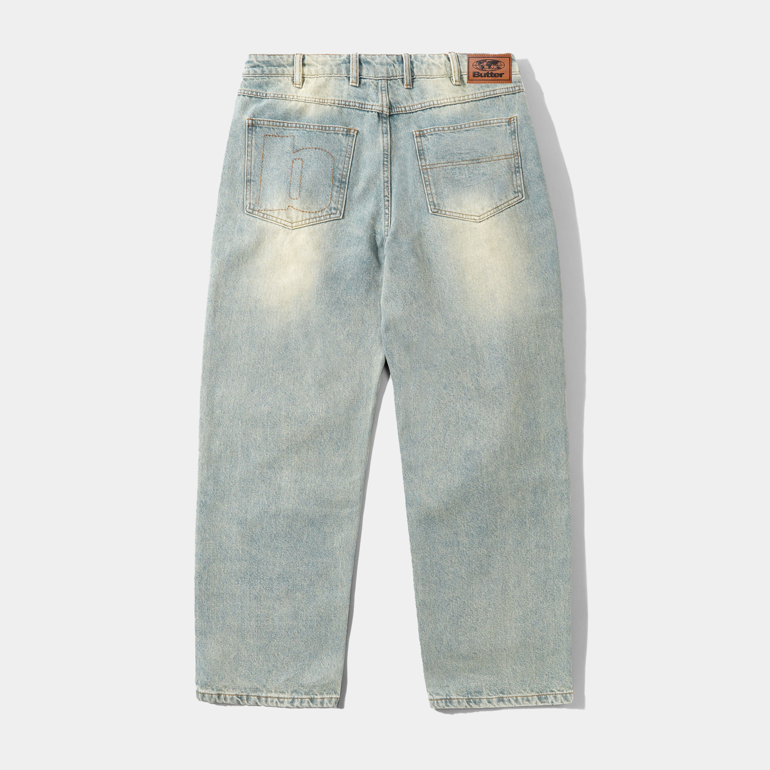 Butter Ace Denim Jeans Distressed Light Blue