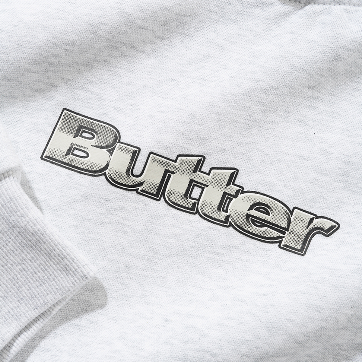 Butter Alloy Logo Pullover Hood Ash