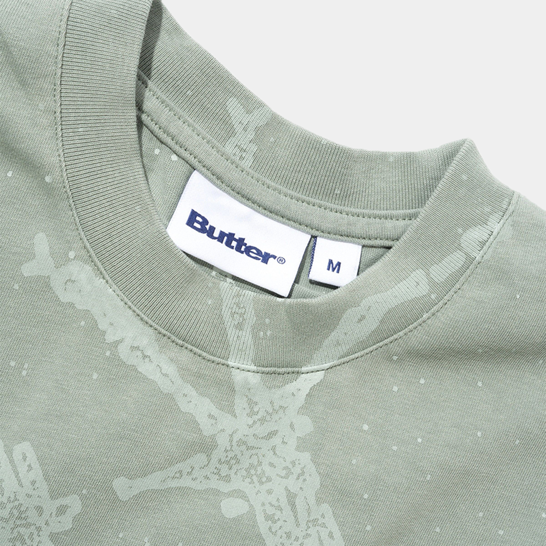 Butter Amphibian Tee Washed Dull Mint