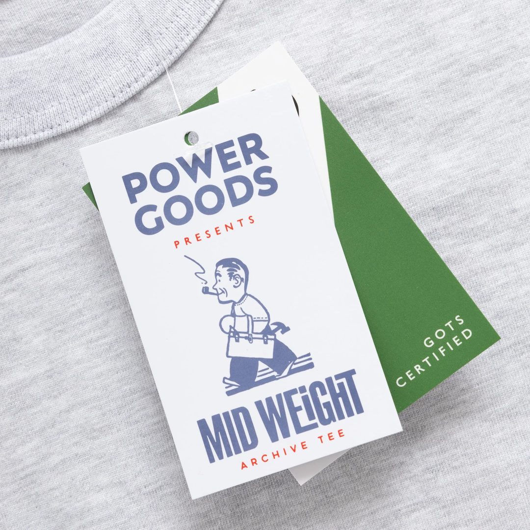 Power Goods Archive Tee Ash