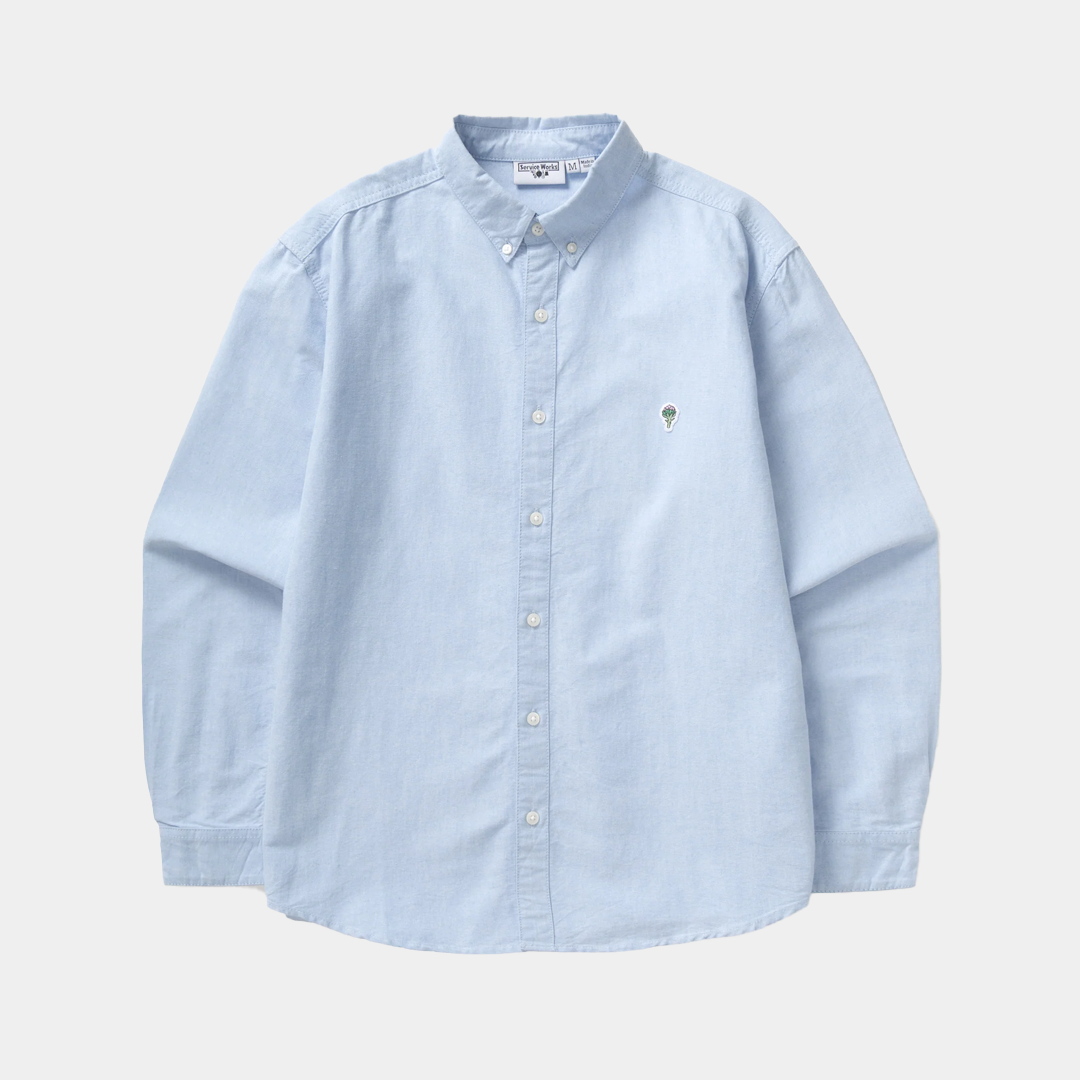 Service Works Artichoke Oxford Shirt Blue