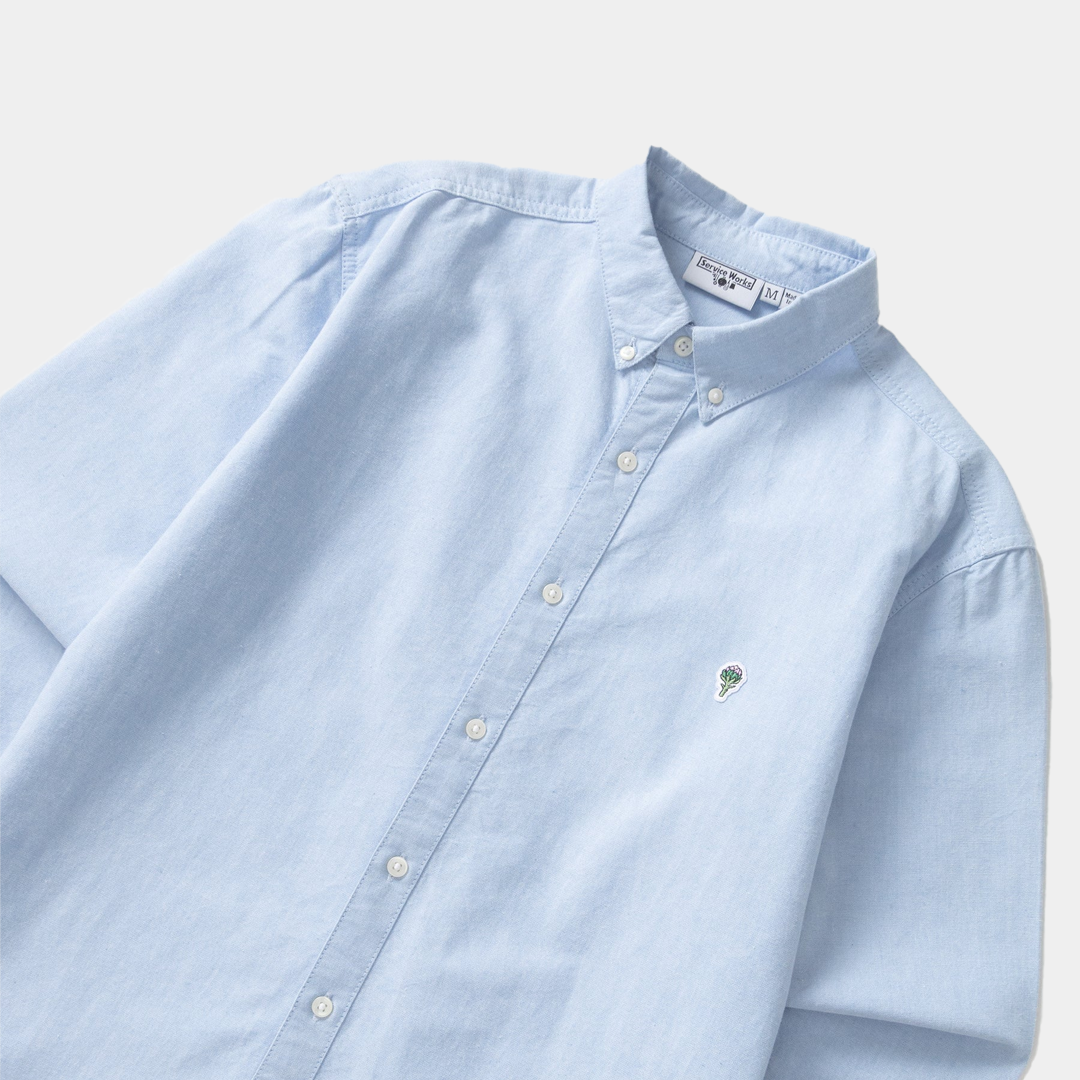 Service Works Artichoke Oxford Shirt Blue