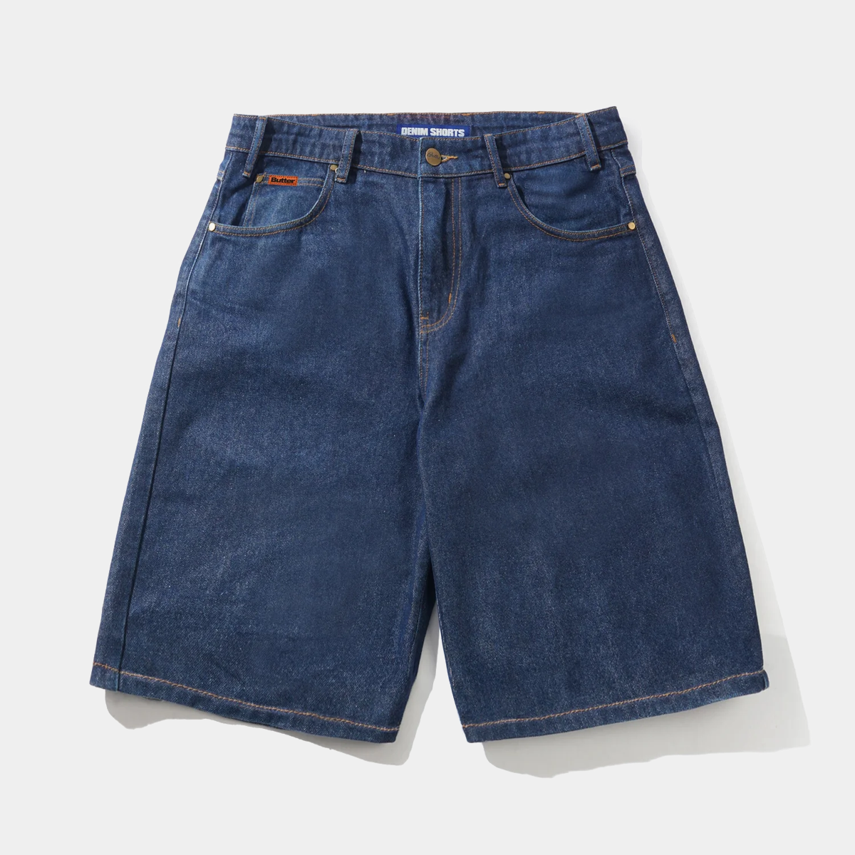 Butter Goods Baggy Denim Shorts Dark Indigo