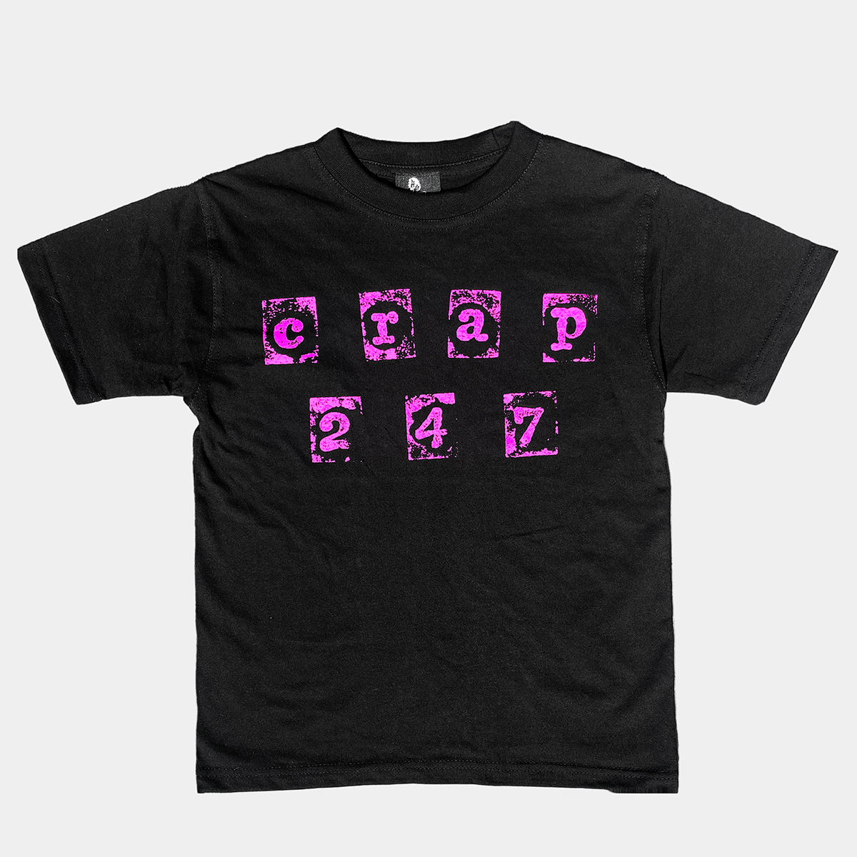 Crap247 Stamp Baby Tee Black