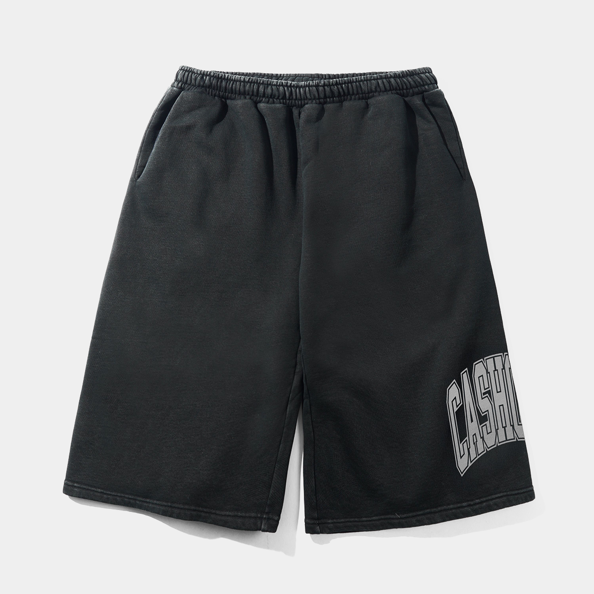 Cash Only Bench Fleece Shorts Black