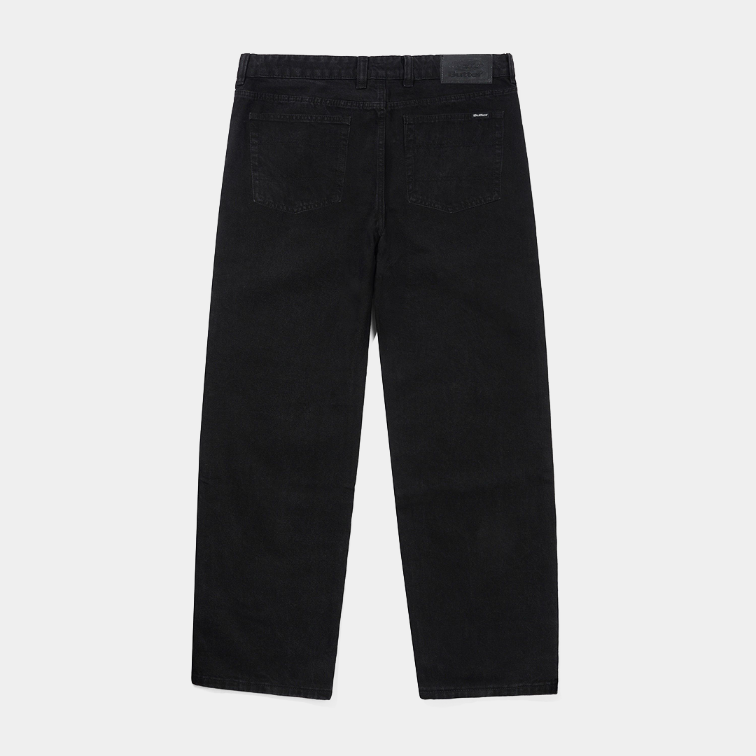 Butter Relaxed Denim Jeans Flat Black
