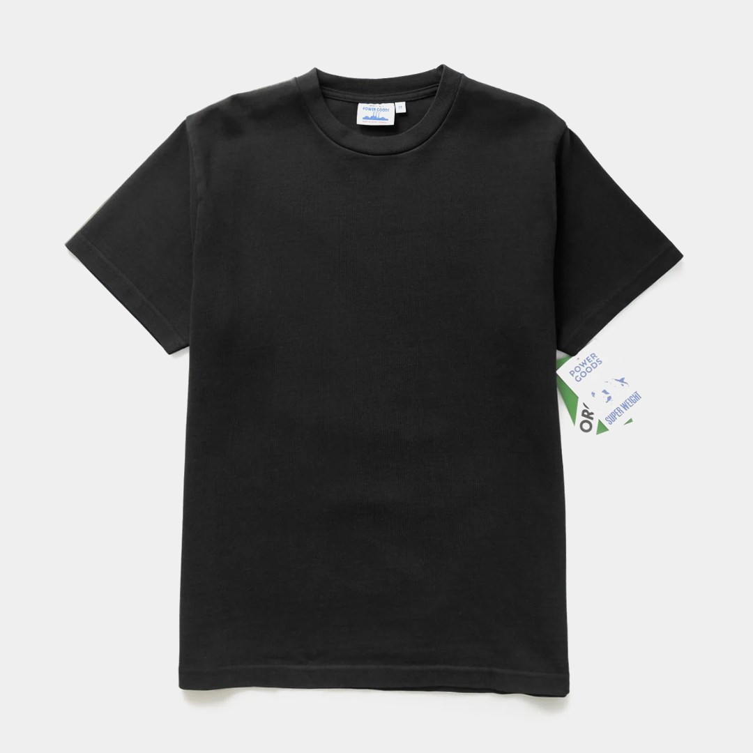 Power Goods Super Weight Tee Black
