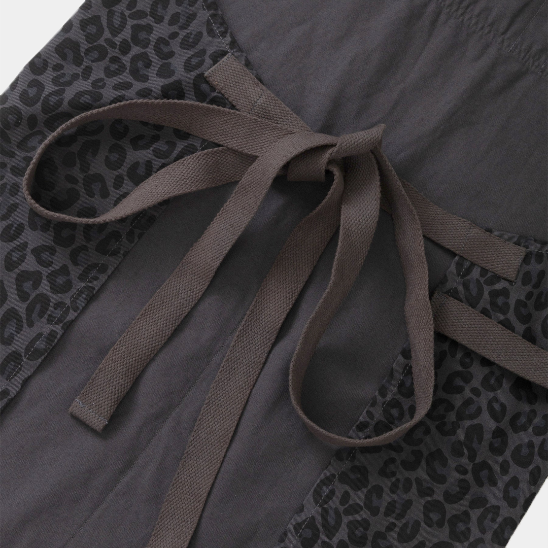 Service Works Patterned Apron Black Leopard