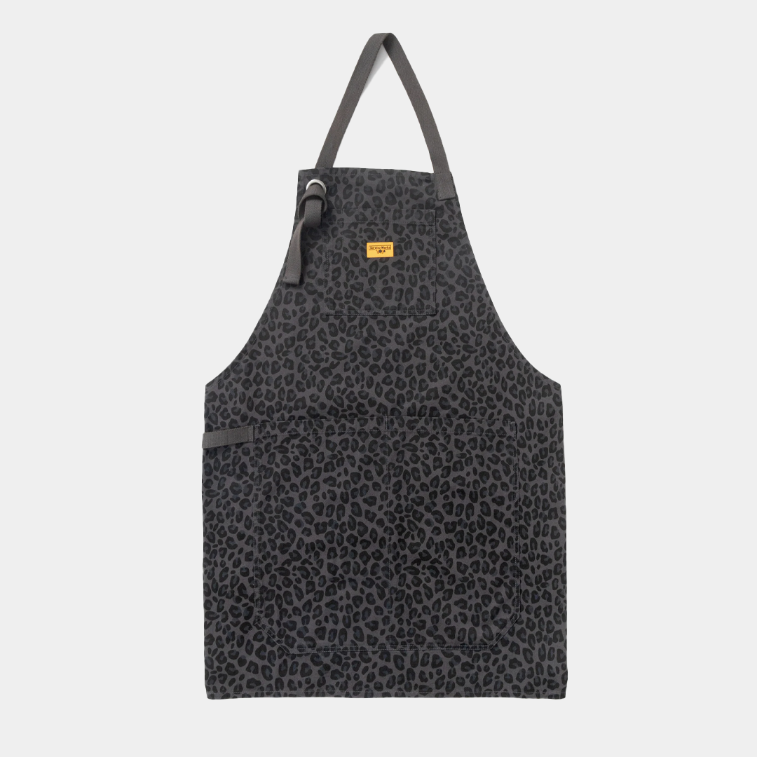 Service Works Patterned Apron Black Leopard