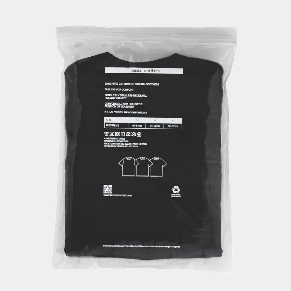 thisisneverthat 3 Tagless T-Shirts Black