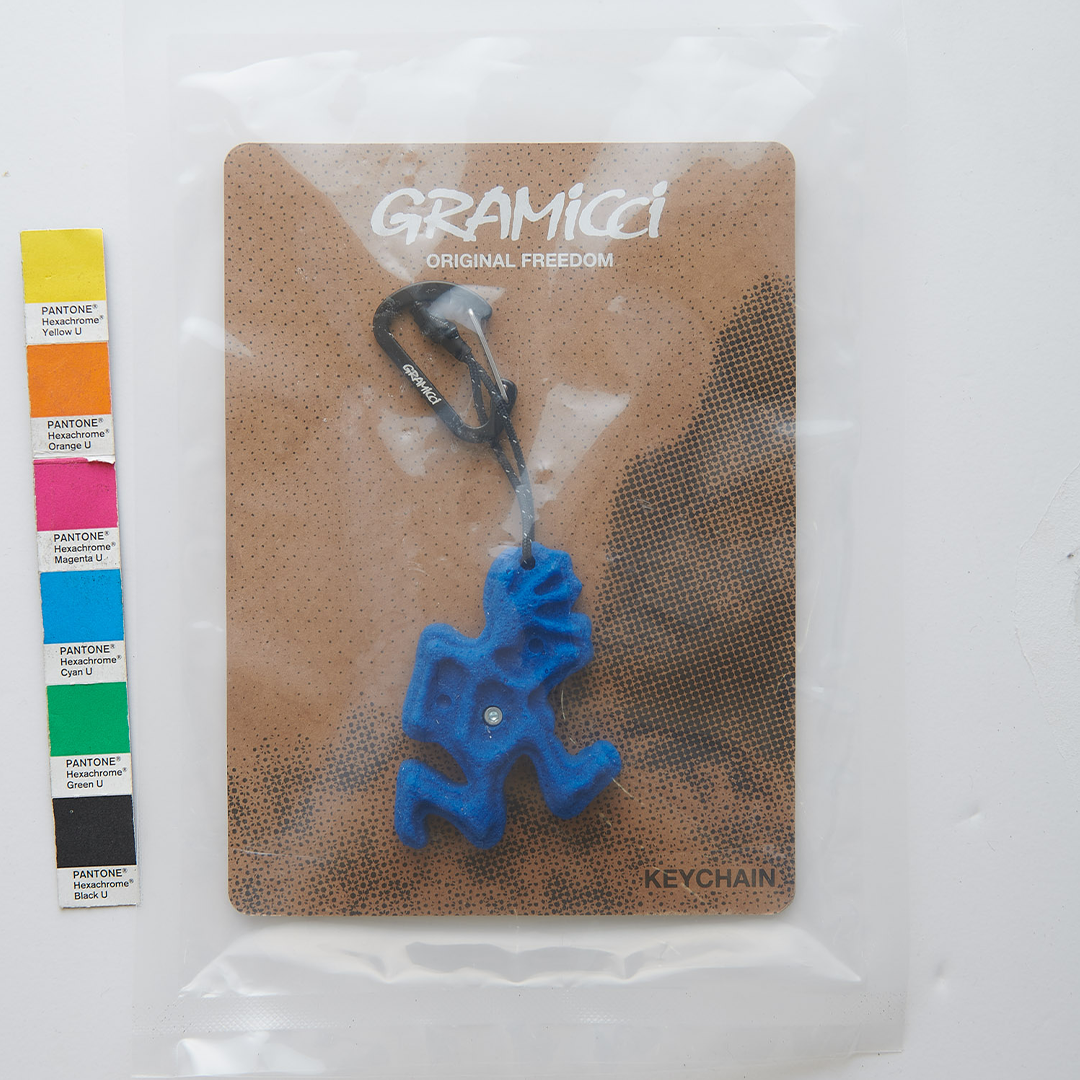 Gramicci Running Man Climbing Key Chain Sky