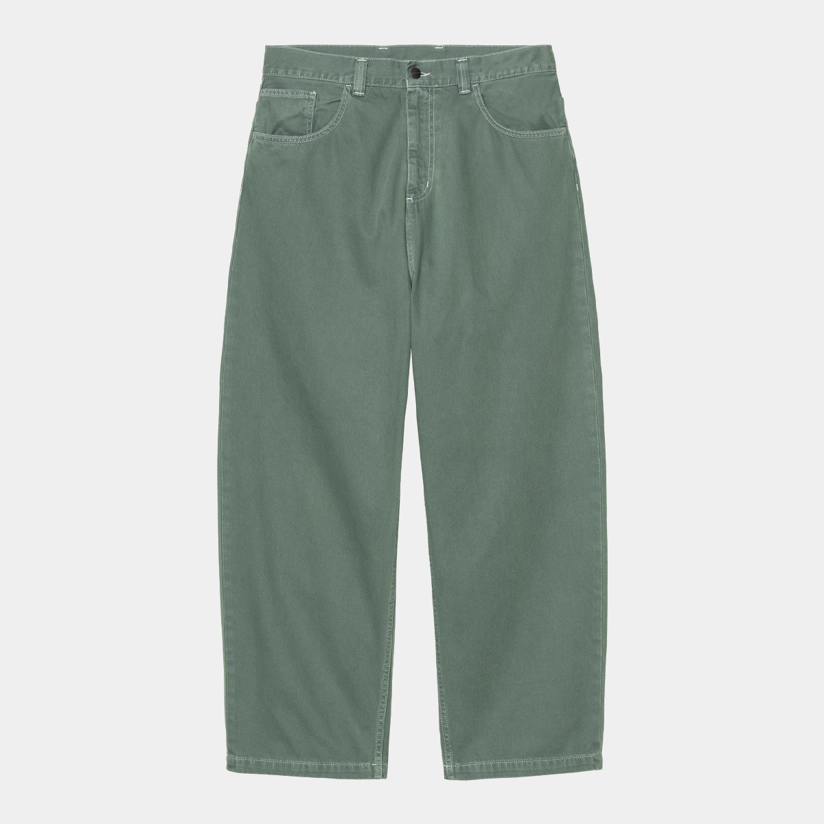 Carhartt WIP Brandon Pant Velvet Green Stone Dyed