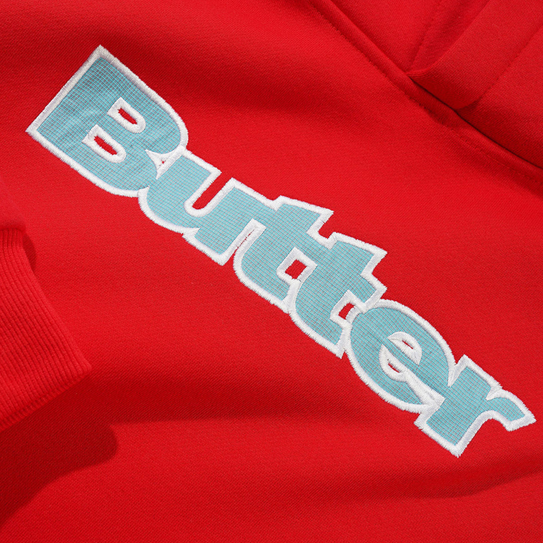 Butter Ripstop Logo Applique Pullover Hood Red