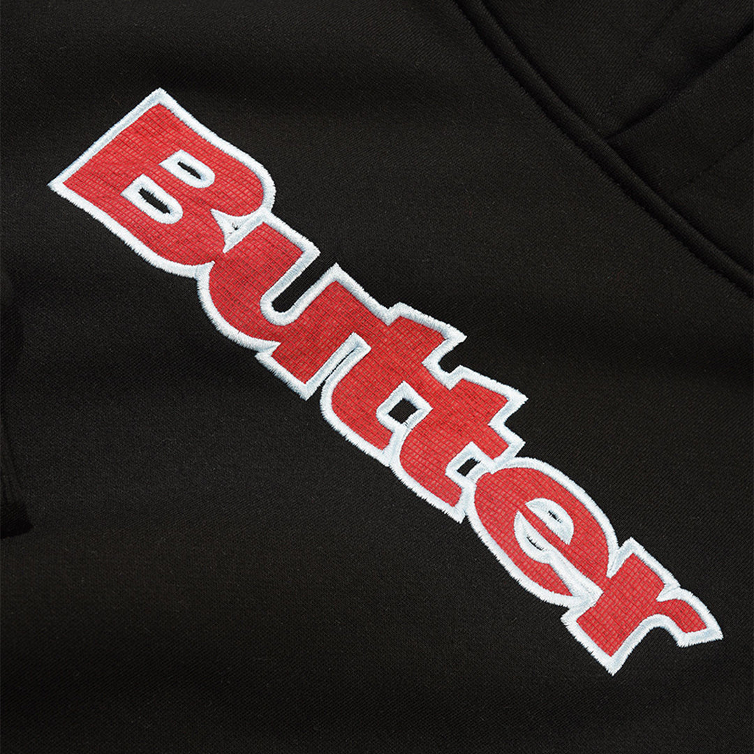 Butter Ripstop Logo Applique Pullover Hood Black
