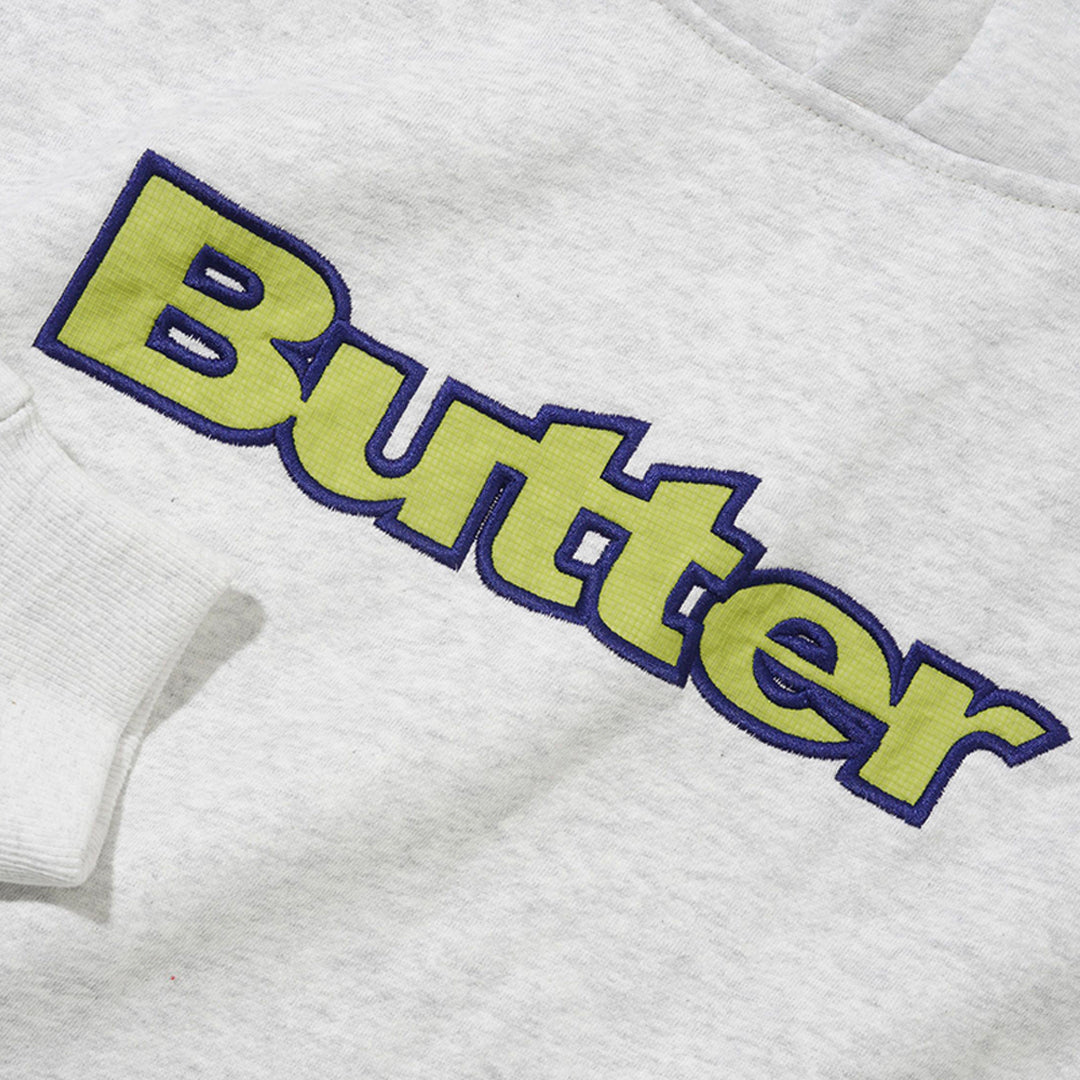 Butter Ripstop Logo Applique Pullover Hood Ash