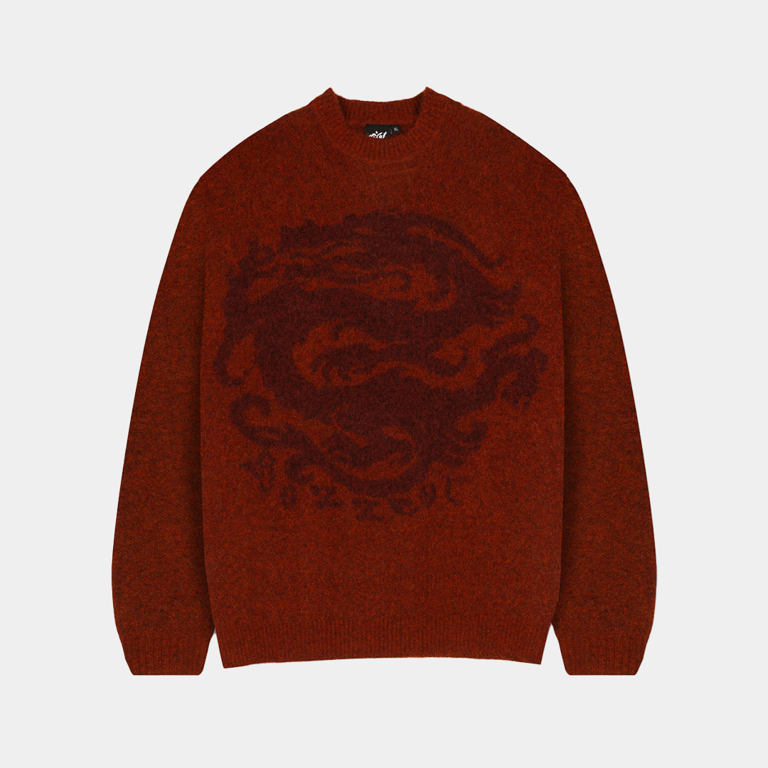 Buzzcut Basilisk Alpaca Fur Knit Burnt Orange
