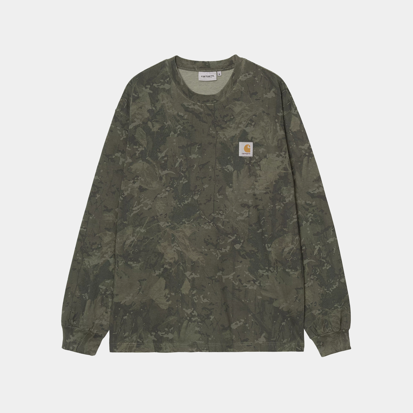 Carhartt WIP L/S Camo Combi T-Shirt Green + Camo