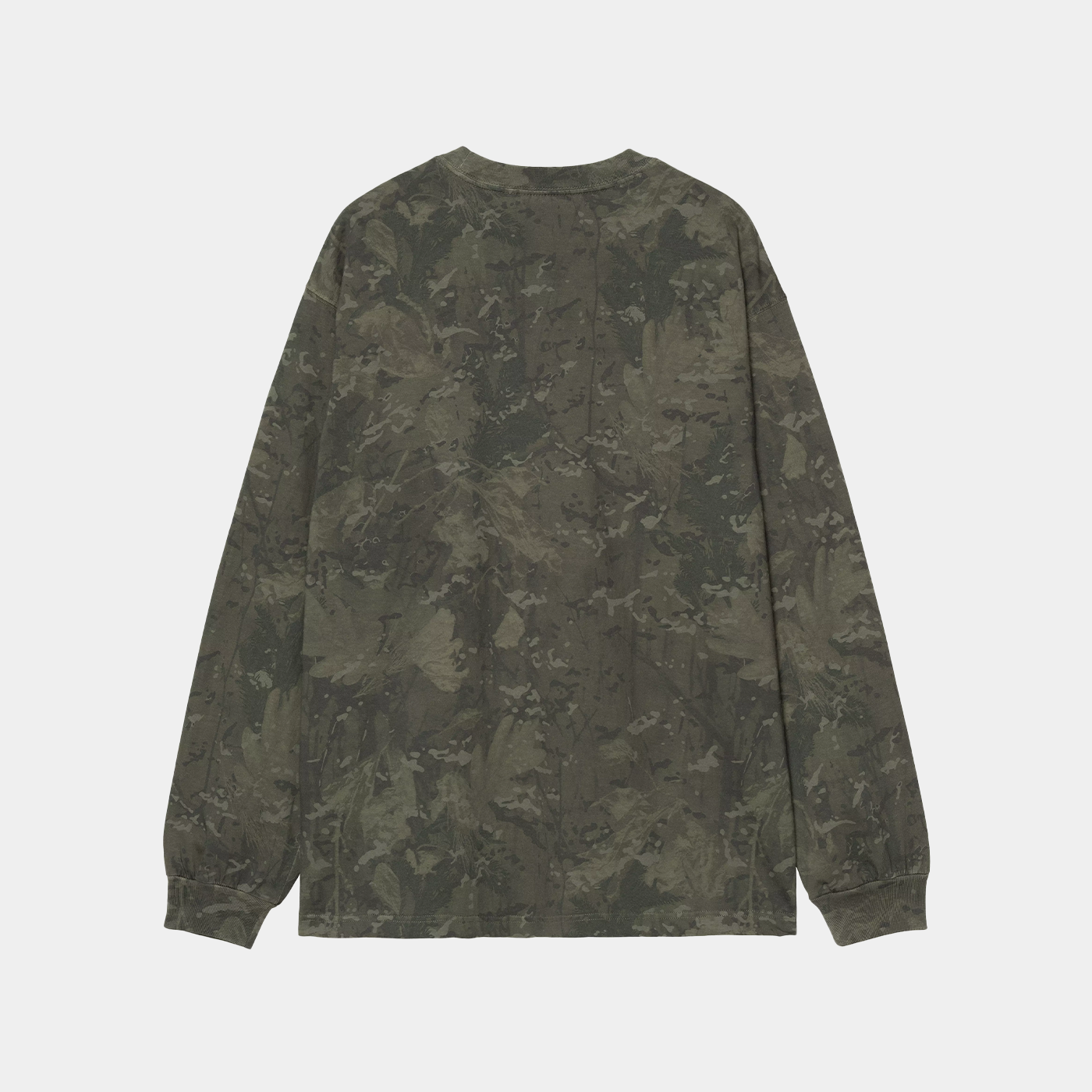 Carhartt WIP L/S Camo Combi T-Shirt Green + Camo
