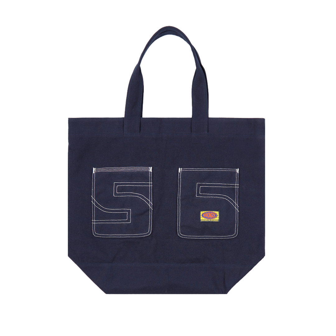 Bronze 56K 56 Canvas Extra Large Tote Bag Navy