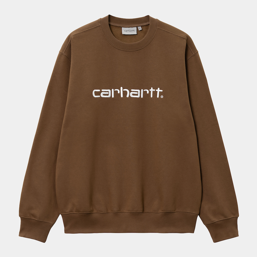 Carhartt WIP Sweat Tamarind + White