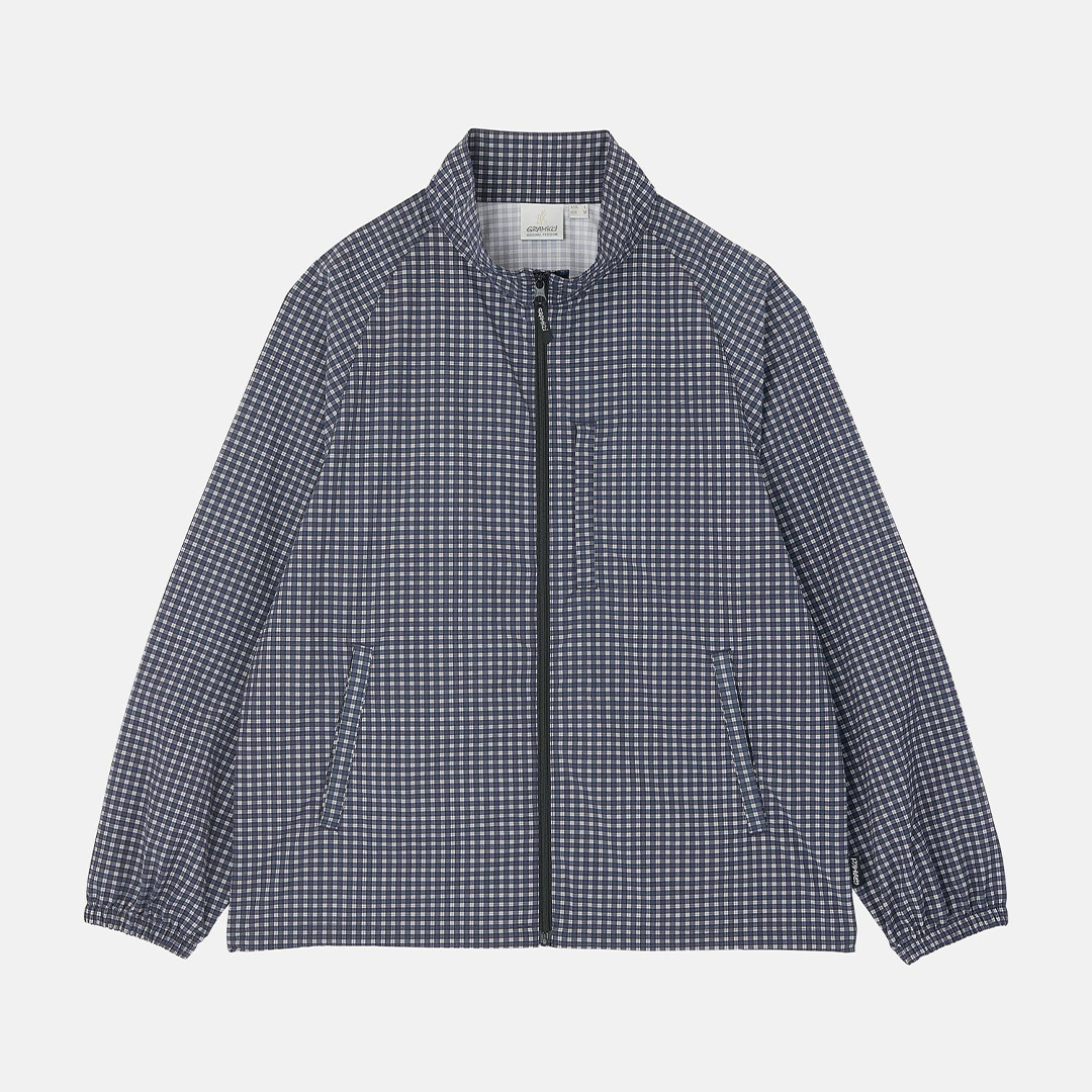 Gramicci Mini Check Nylon Jacket Navy Check