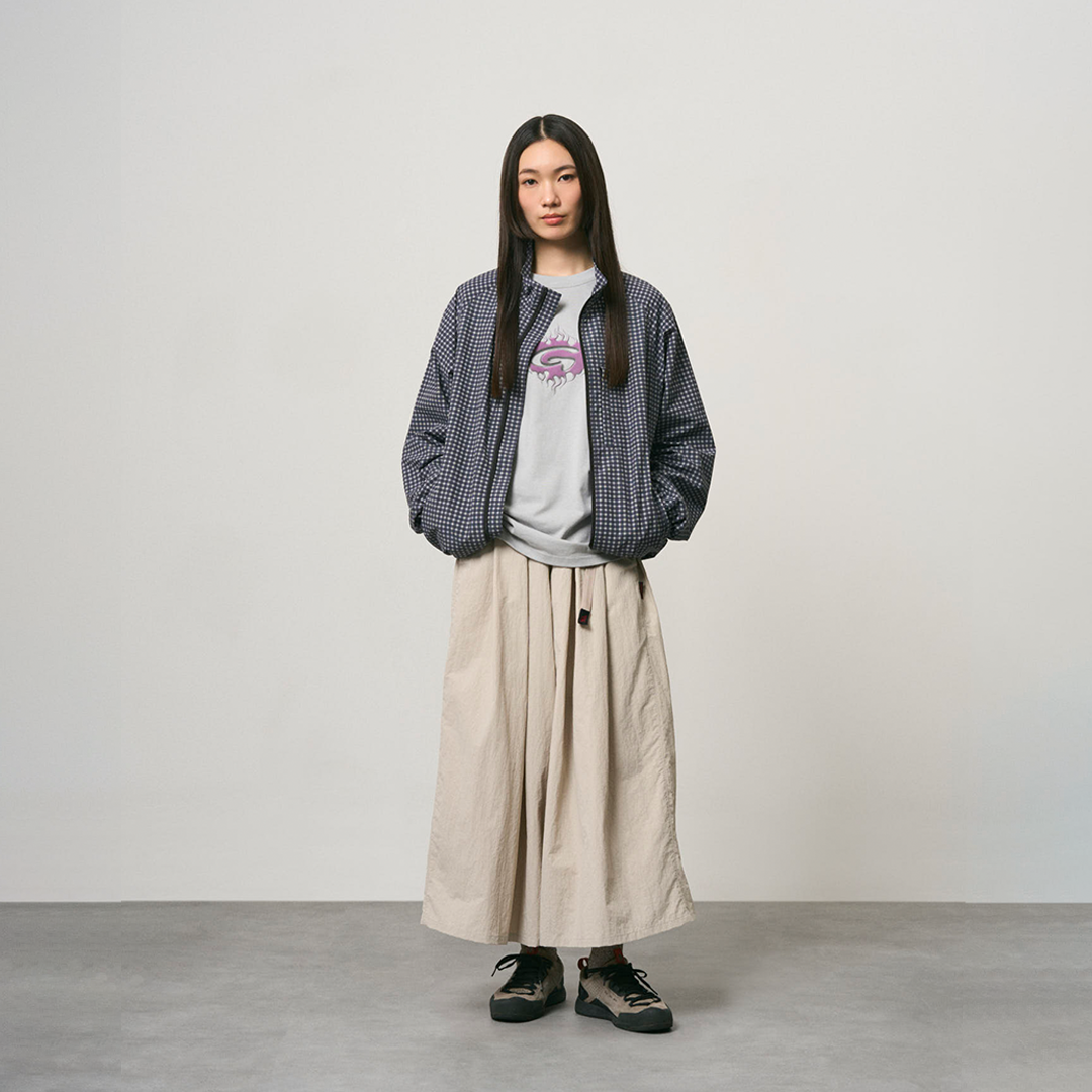 Gramicci Mini Check Nylon Jacket Navy Check