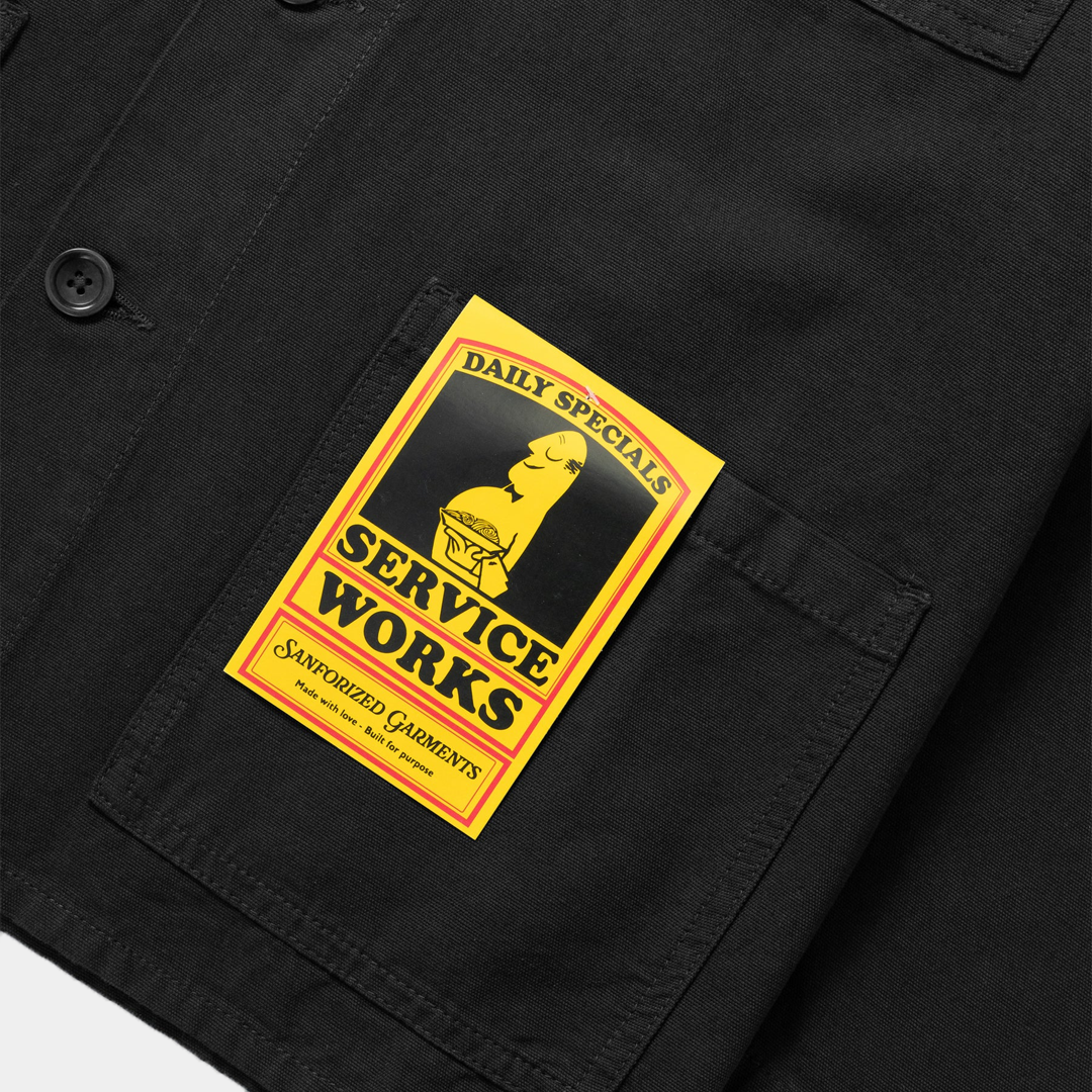 Service Works Classic Chore Shirt Black