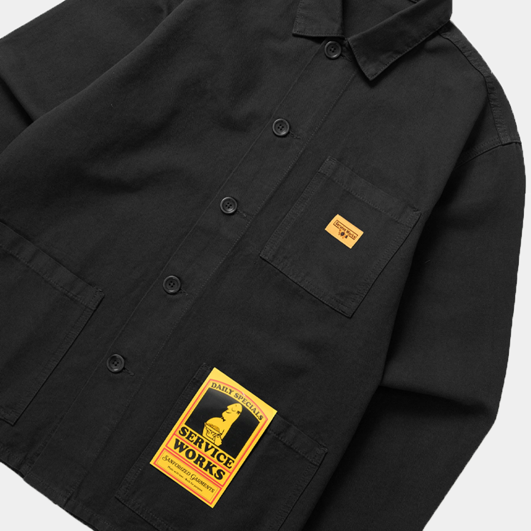 Service Works Classic Chore Shirt Black