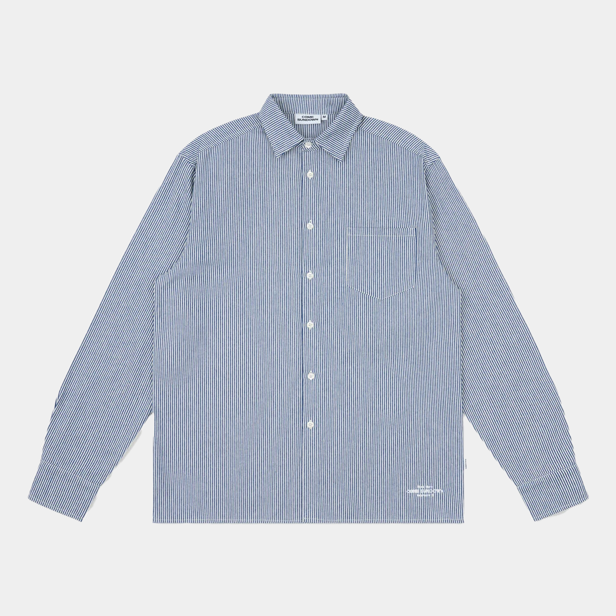 Come Sundown Circuit Shirt Blue + White