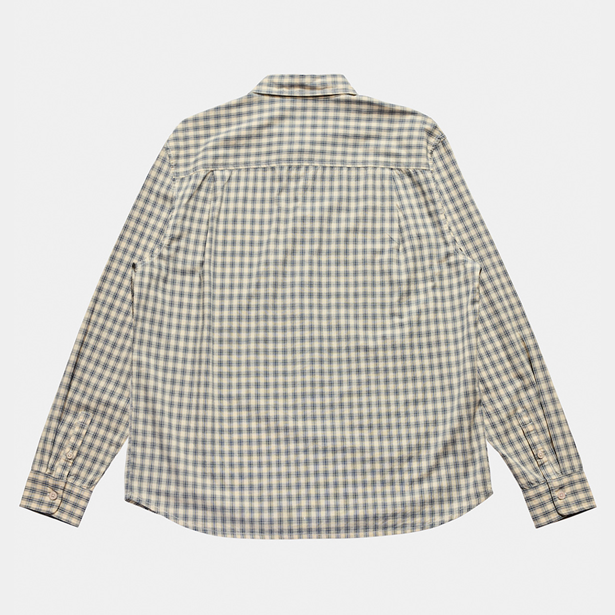 Larriet Cliff Long Sleeve Shirt Natural Plaid