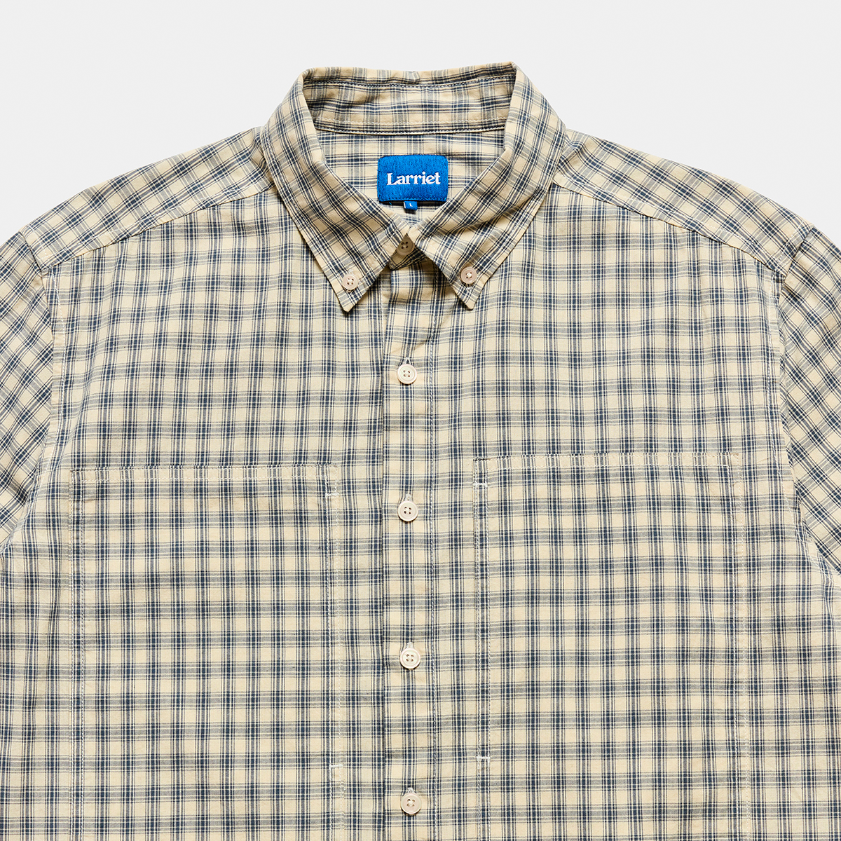 Larriet Cliff Long Sleeve Shirt Natural Plaid
