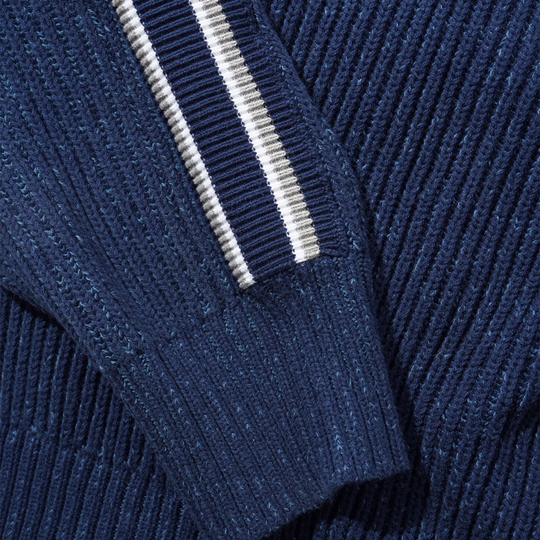 Butter Club Zip-Thru Knit Navy