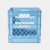 Butter Collapsable Record Crate Sky Blue