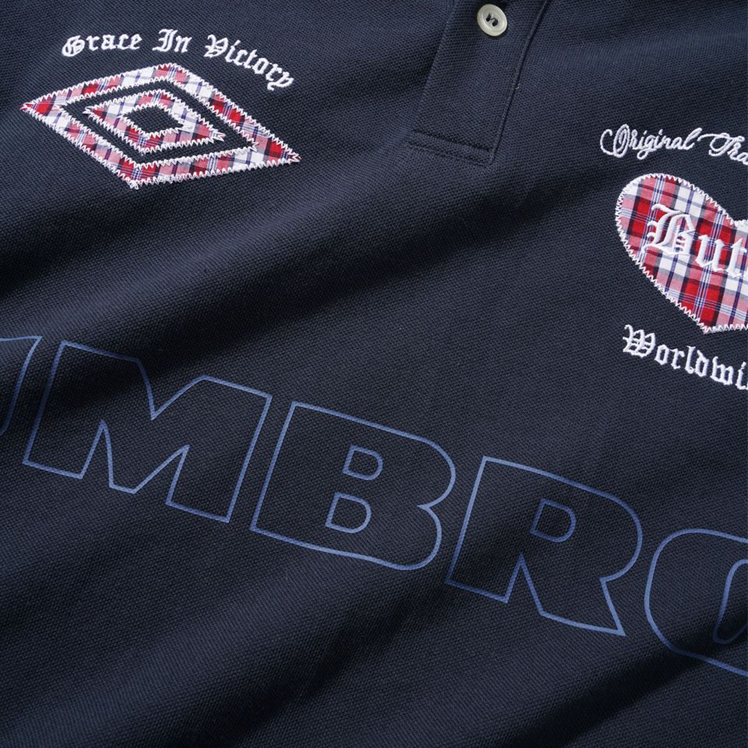 Butter x Umbro Crest Polo Navy
