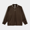 Polar Skate Co. Davie LS Shirt Chocolate + Ivory