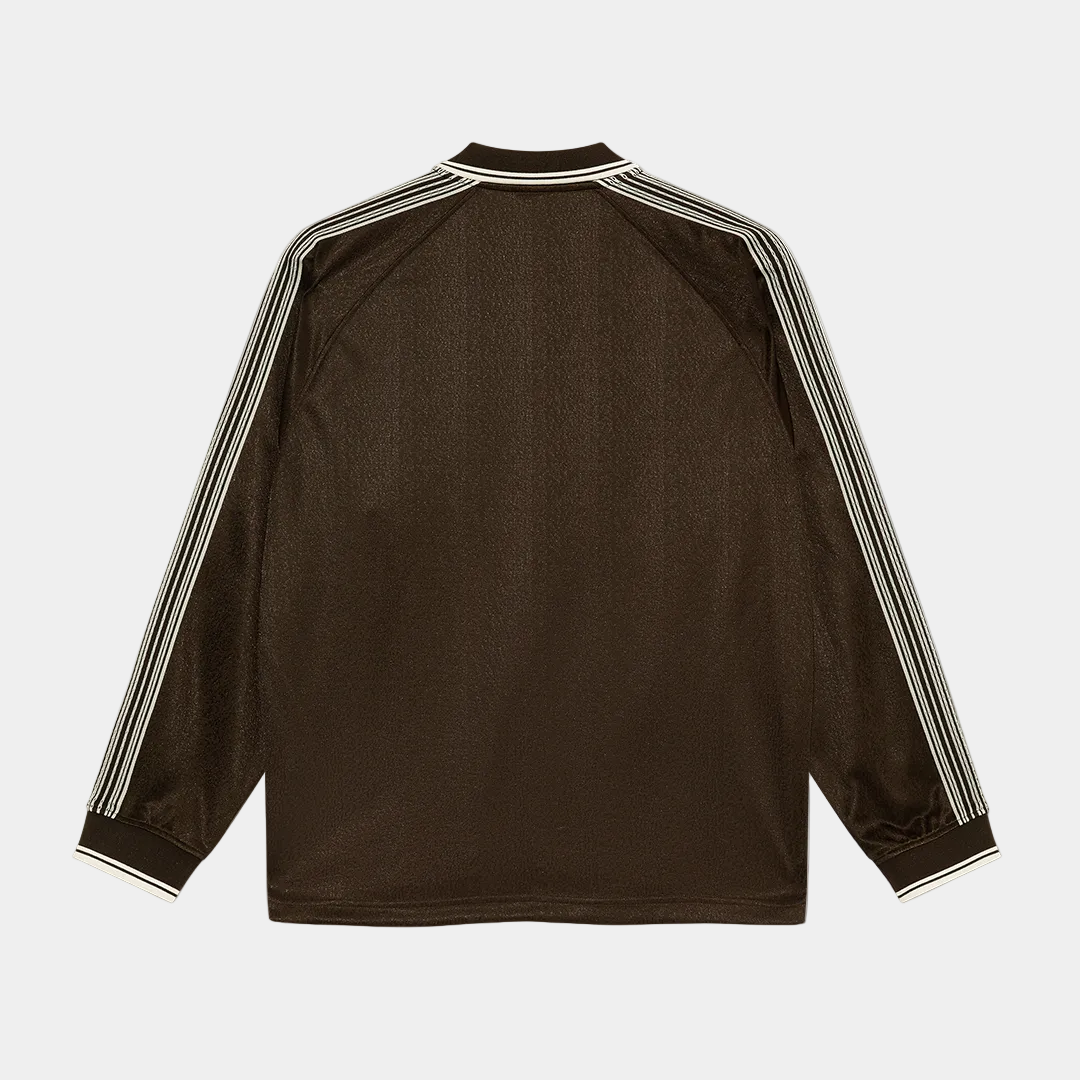 Polar Skate Co. Davie LS Shirt Chocolate + Ivory