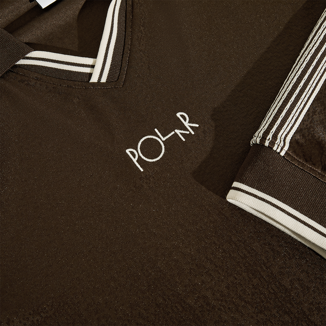 Polar Skate Co. Davie LS Shirt Chocolate + Ivory