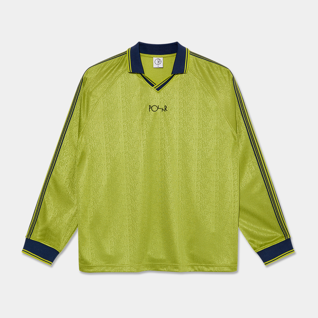 Polar Skate Co. Davie LS Shirt Peridot + Dark Blue