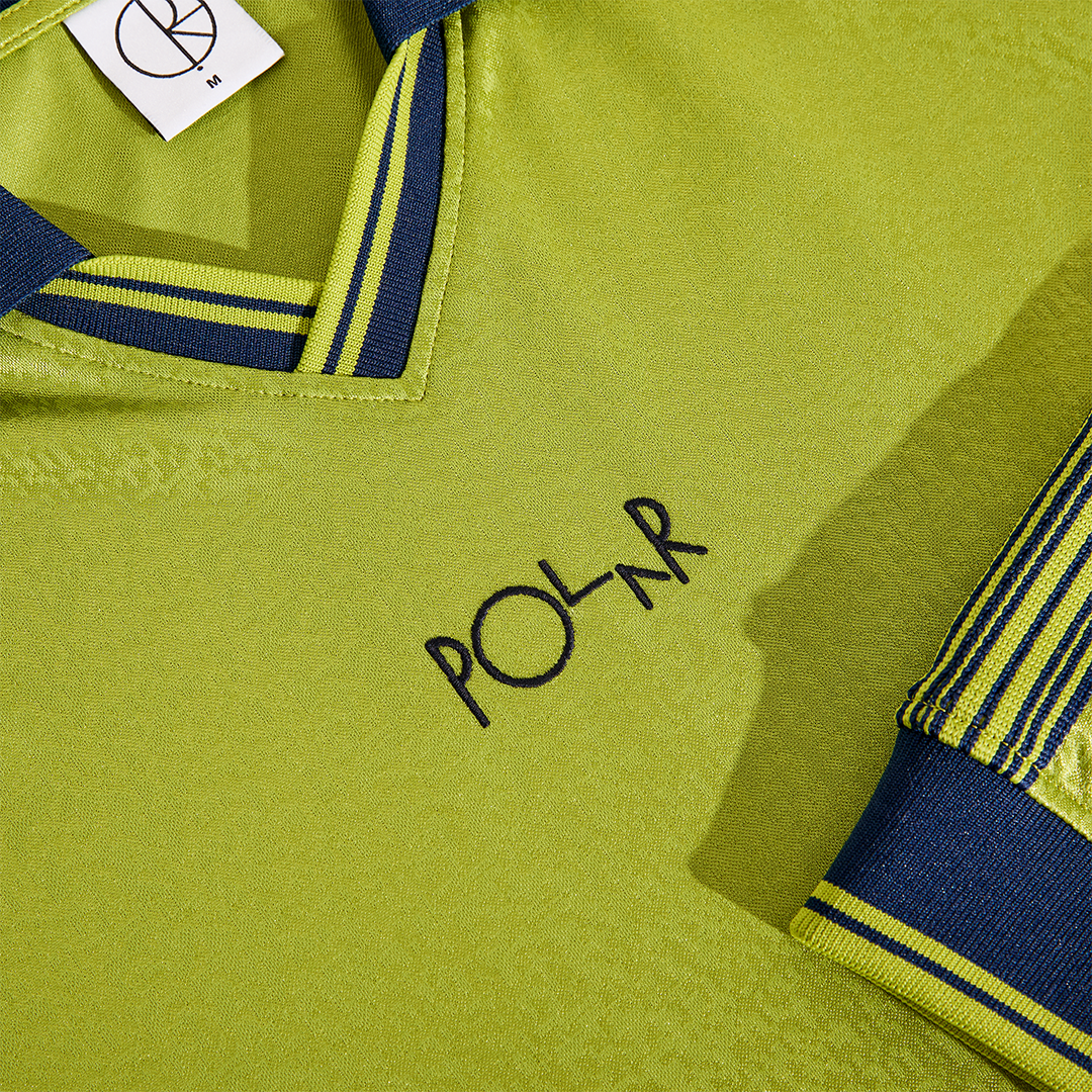 Polar Skate Co. Davie LS Shirt Peridot + Dark Blue