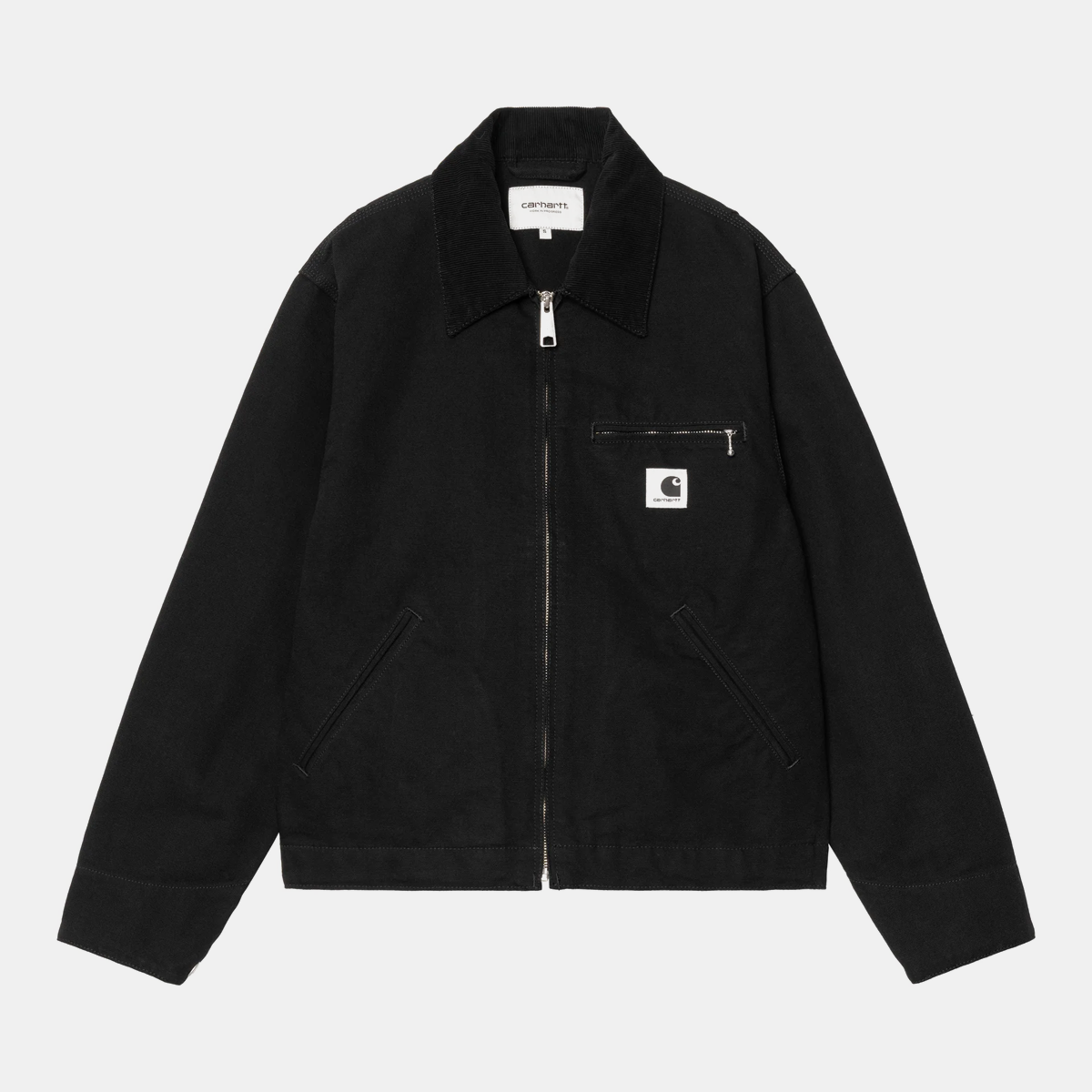 Carhartt WIP Women's OG Detroit Jacket Black + Black Rinsed