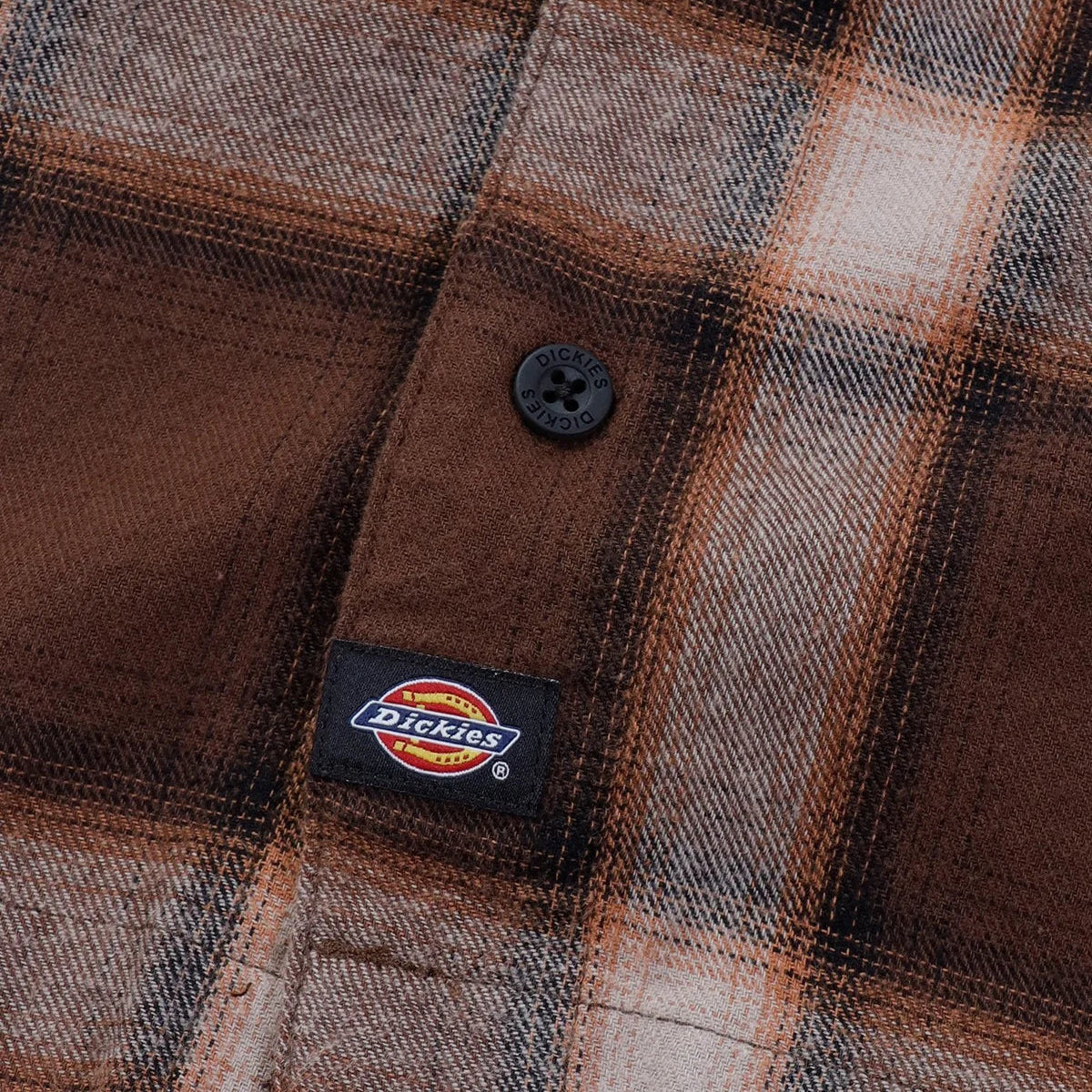 Dickies Down South SS Relaxed Fit Camp Collar Shirt Timber Brown